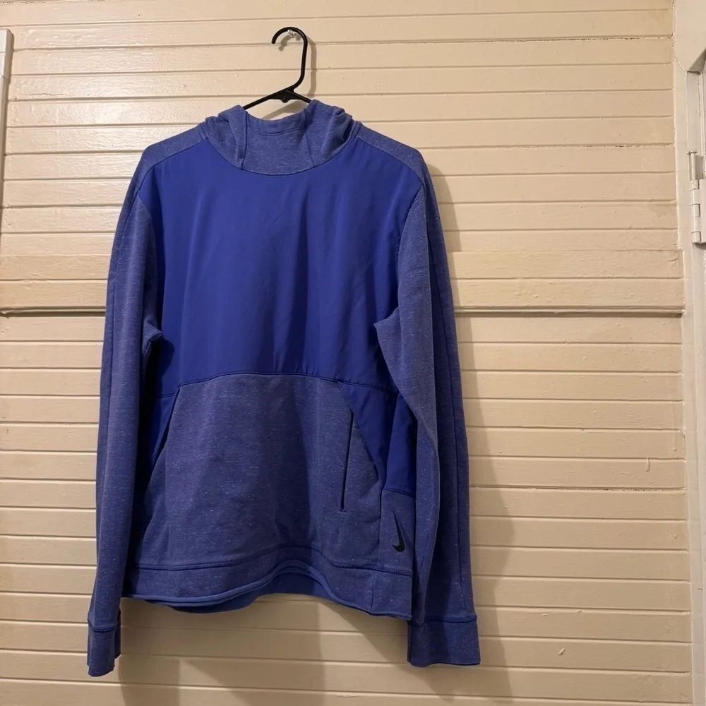 Nike Yoga Dri Fit Hoodie Indigo Blue